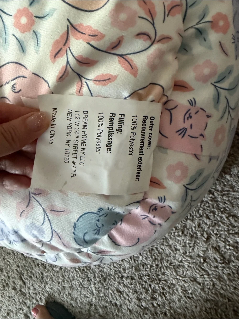 Small cat or dog bed 18x18x9